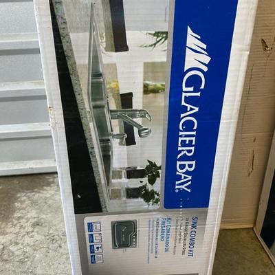 Sink, Glacier Bay Combo Kit, Stainless, New in Box-Lot 212
