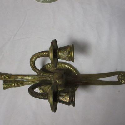 Lot 10 - Brass Candle Holders