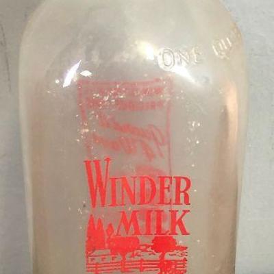 Lot # 114 Winder dairy Milk Bottle 
