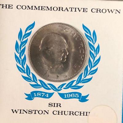 Lot # 129 Winston Churchill Commemorative coin 1965