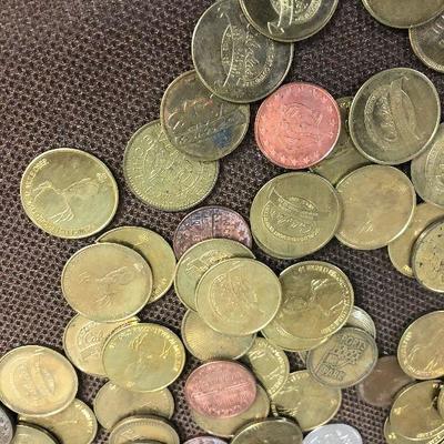 Lot # 130 Giant Lot of Gaming Tokens Mostly Cabela's
