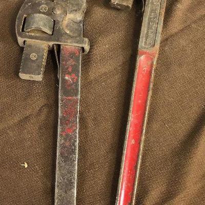 Lot # 150 Pair of Antique Stillson Pipe Wrenches 