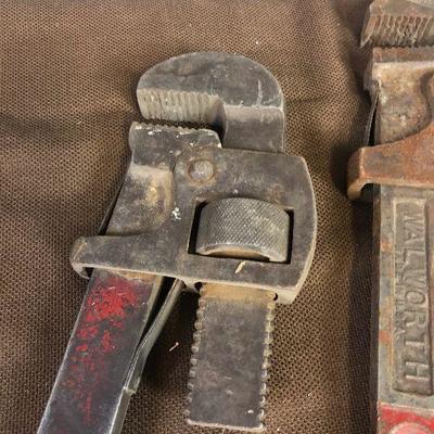 Lot # 150 Pair of Antique Stillson Pipe Wrenches 