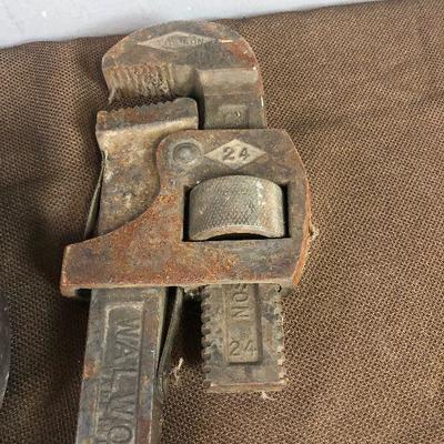 Lot # 150 Pair of Antique Stillson Pipe Wrenches 