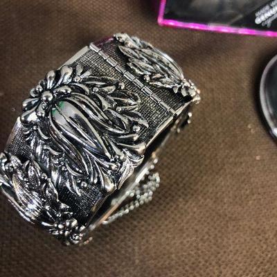 Lot # 156 Ladies Costume: Bracelet, compact, Bookmark