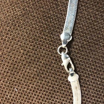 Lot # 168 Silver Items: Chains, earrings & Money Clip