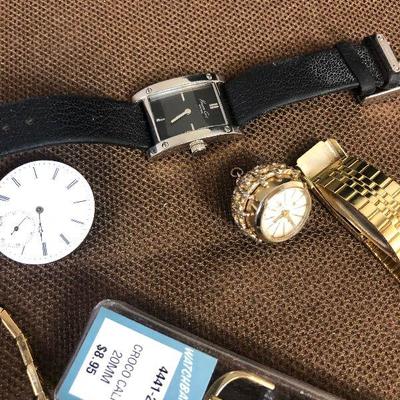 Lot # 169 Watch Lot: Watches, Parts and Pieces