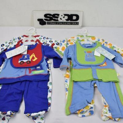 Baby Clothing, Two 5-piece Sets, Size 3-6m - New