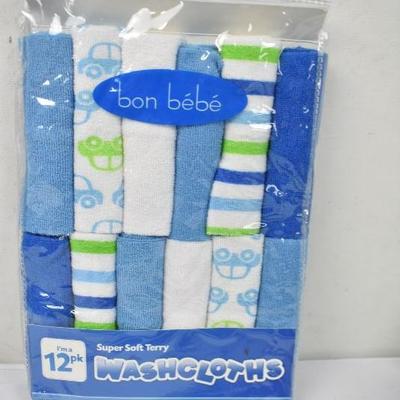 Infant Accessory Items Receiving Blankets, Washcloths, Stickers, Pacifiers - New