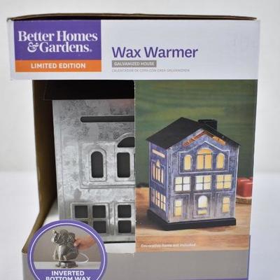 Better Homes & Gardens Full Size Wax Warmer, Galvanized House - New