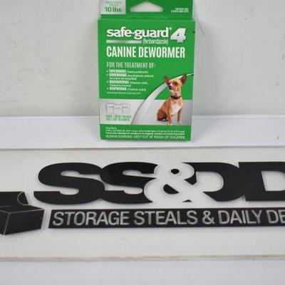 Safe-Guard 4 Canine Dewormer, 1 Gram Pouches, 3-Day Treatment - New