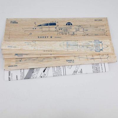 Star Wars Y-Wing Fighter Flying Wood Model Kit