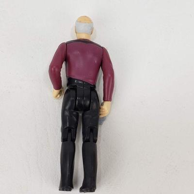 Star Trek TNG 3 Figures - Riker, Picard, Giordi - 1988 Galoob