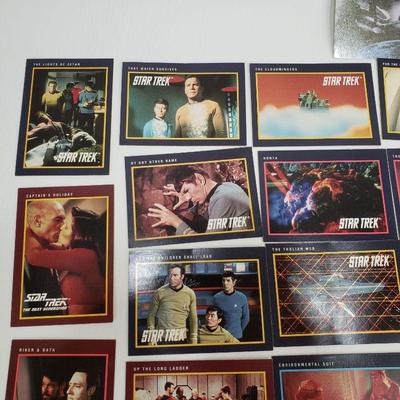 40 Star Trek Trading Cards - 1991 Impel TNG and Original Series