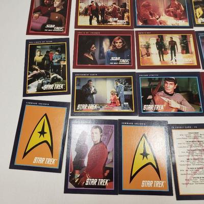 40 Star Trek Trading Cards - 1991 Impel TNG and Original Series
