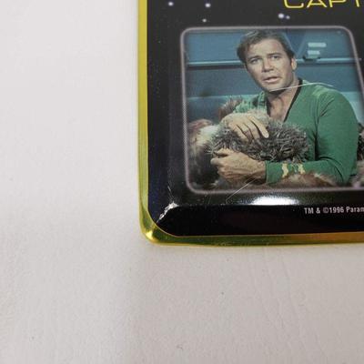 3 Star Trek Metal Pictures - Spock, Kirk, Enterprise - 11"x8"