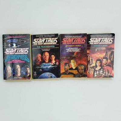 4 Vintage Star Trek TNG Novels