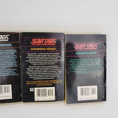 4 Vintage Star Trek TNG Novels