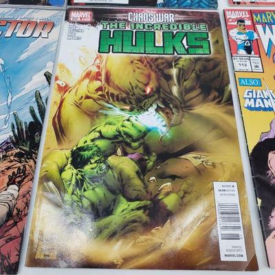 6 Marvel Comics - Wolverine, Deadpool, Hulk, etc.