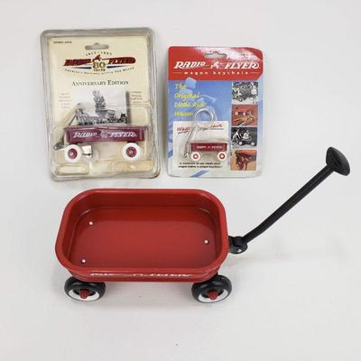 3 Vintage Radio Flyer Red Wagon Toys