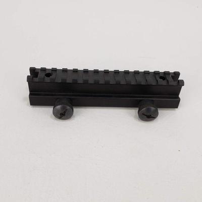 Picatinny Riser Rail 6" Long 1" Rise Thumb Screw
