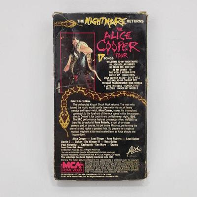 Alice Cooper The Nightmare Returns Tour VHS