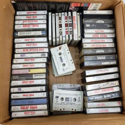 Rock n Roll Cassette Tapes, a Couple Concert Ticket Stubs - READ DESCRIPTION