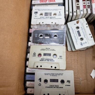 Rock n Roll Cassette Tapes, a Couple Concert Ticket Stubs - READ DESCRIPTION