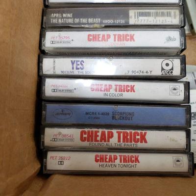 Rock n Roll Cassette Tapes, a Couple Concert Ticket Stubs - READ DESCRIPTION