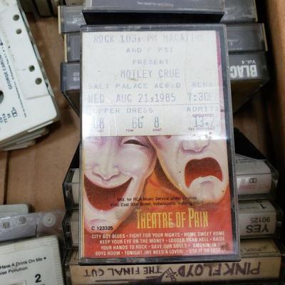 Rock n Roll Cassette Tapes, a Couple Concert Ticket Stubs - READ DESCRIPTION