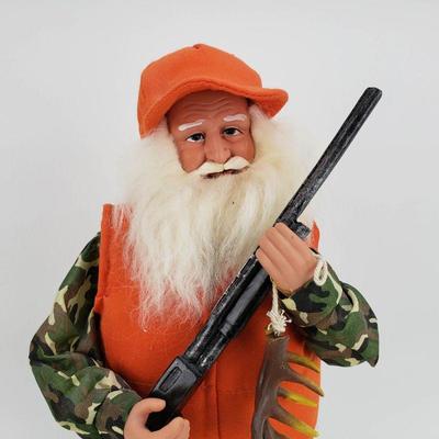 Hunter Santa - 15" tall