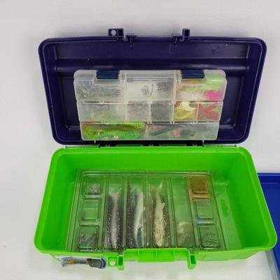 Tackle Box with Tackle 12"x6"x5"
