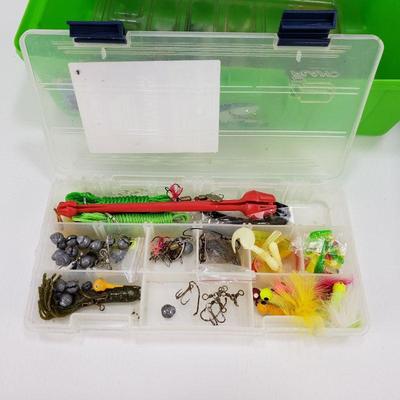 Tackle Box with Tackle 12"x6"x5"