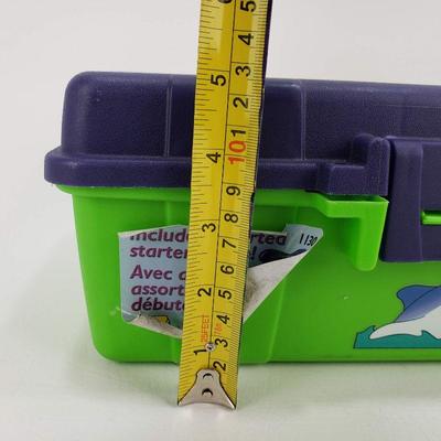 Tackle Box with Tackle 12"x6"x5"