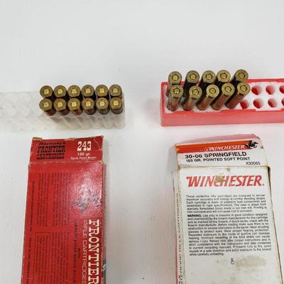 Ammunition - 30-06 (165 gr) and .243 (100gr)