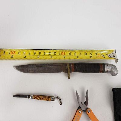 3 Knives - Fixed blade, Tiny Pocket Knife, Cabela's Mini Multi-tool