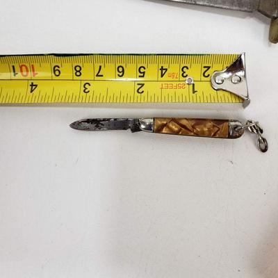 3 Knives - Fixed blade, Tiny Pocket Knife, Cabela's Mini Multi-tool