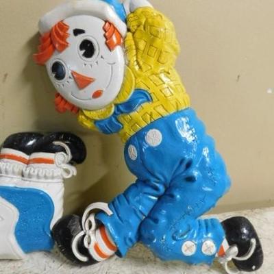 Set of 1977 Bobbs-Merrill Co. Raggety Ann and Andy Wall Hangers 12