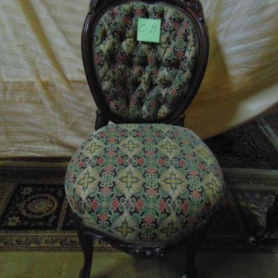C=11 Victorian side chair