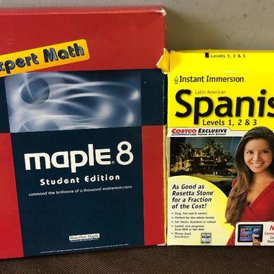 Lot #231 Expert Math and Spanish software