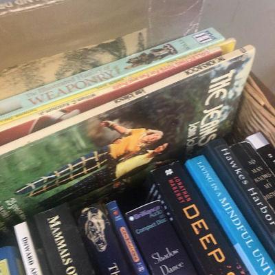 Lot # 239 Basket of Books; Novels, Shelf Help, non-fiction