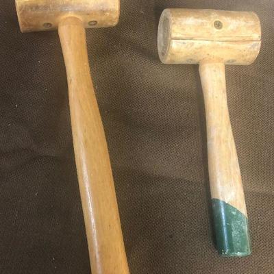 Lot # 247 Garland Pair of Leather Mallets 