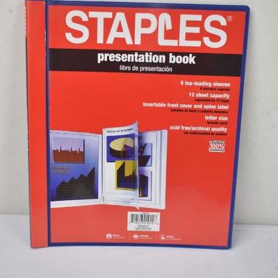 Staples Presentation Book & Scotch Foam Mounting Tape - New