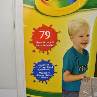 Crayola 3-in-1 Magnetic Double Easel with Letters and Numbers, Retail $30 - New