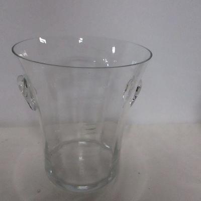 Lot 31 - Clear Glass Vases & Pitcher