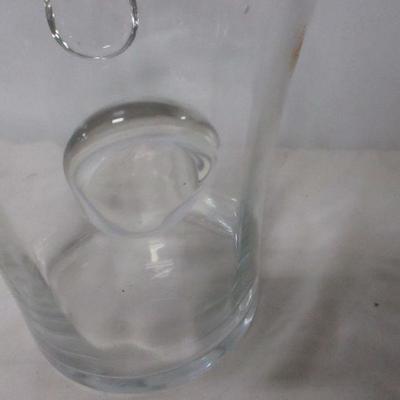 Lot 31 - Clear Glass Vases & Pitcher