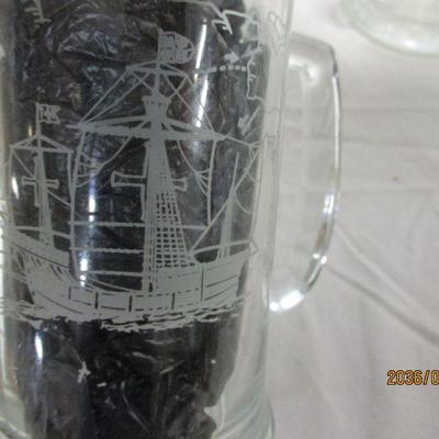 Lot 75 - Glass Mugs Steins Barkentine Clipper