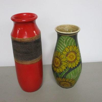 Lot 102 - Ceramic Vases - Sunflower