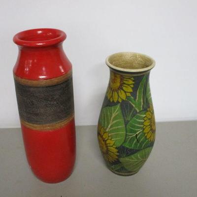 Lot 102 - Ceramic Vases - Sunflower