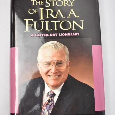 2 Hardcover LDS Books: Story of Ira A. Fulton & The Red Carpet - Vintage